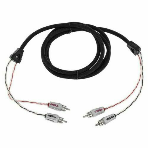 DS18 2 channel 6 foot RCA Pro Audio Amp Cables Competition Quality insulated - Big Jeff Online Inc