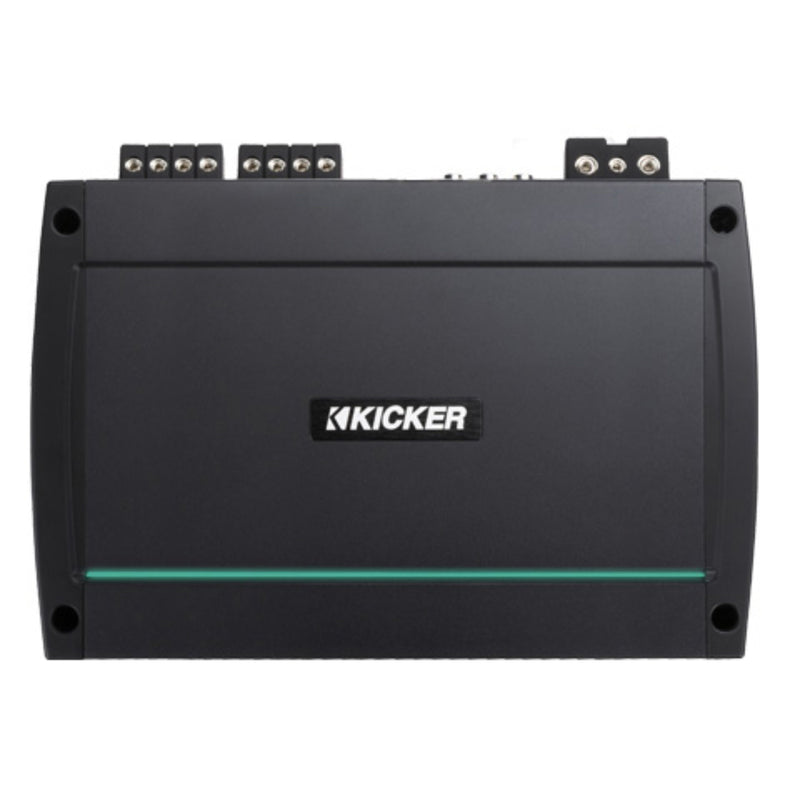 Kicker Full Range 4 Channel Marine Amplifier Class D 500W RMS 2 Ohm + Install Kit