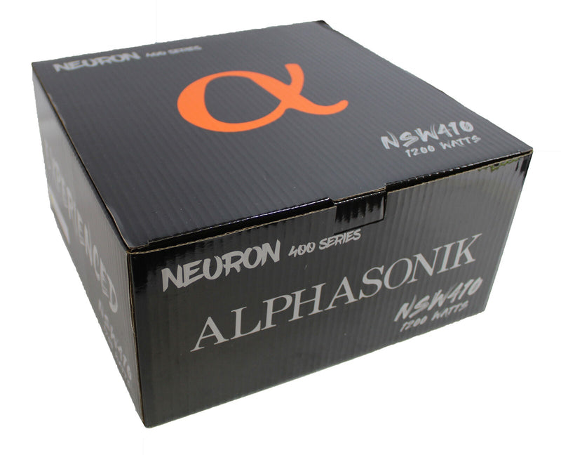 Alphasonik NSW410 NEURON 400 Series 10 1200 Watts Dual 4 Ohm Car Sub Woofer