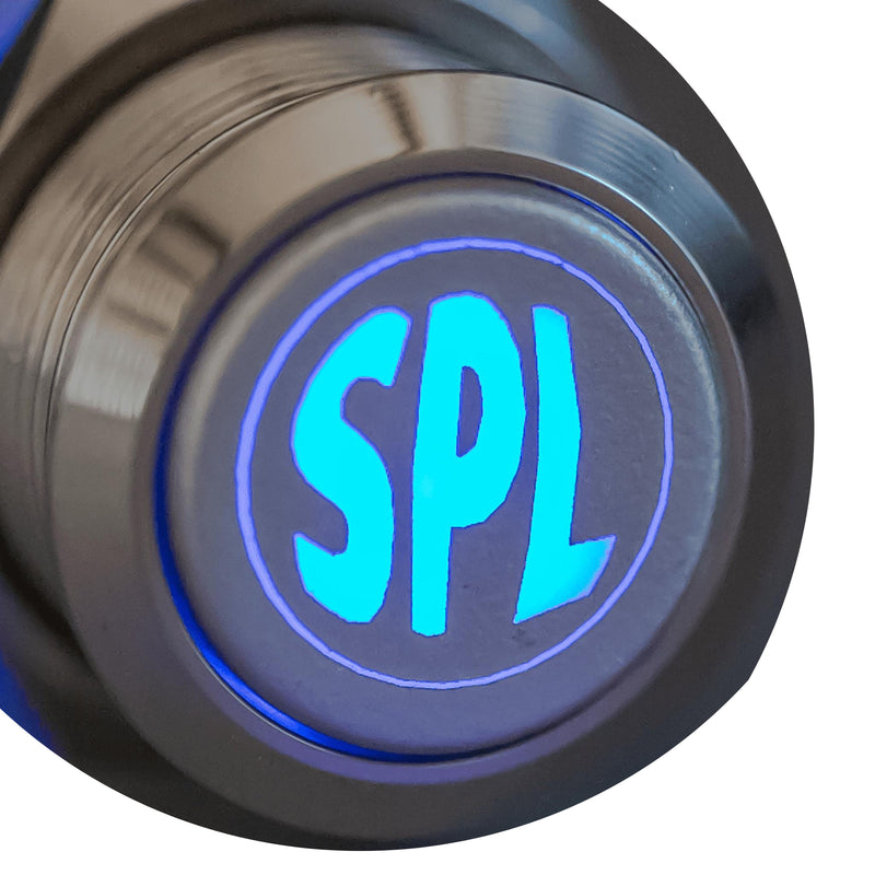 Sparked Innovations Universal Aluminum Latching SPL Pushbutton Switch w/LED SPDT