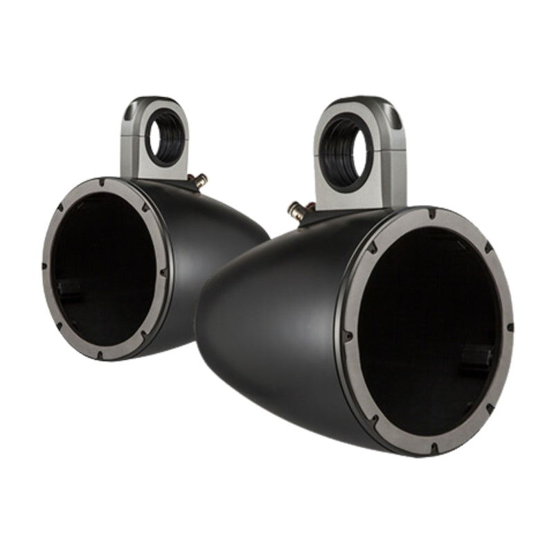 Kicker Pair of Black 8" Marine Wakeboard Tower Speaker Enclosures 43KMTES8B