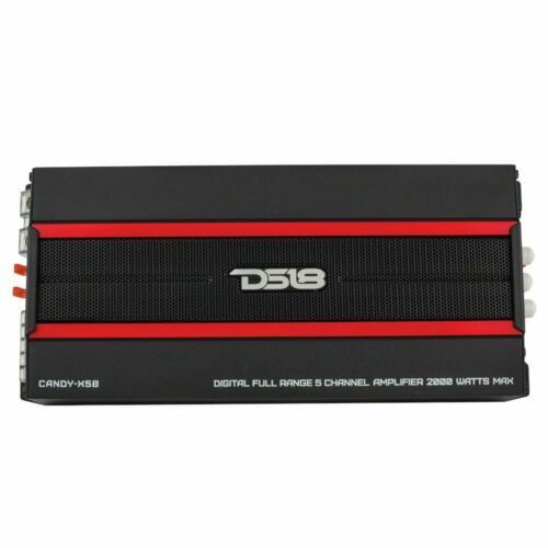 DS18 Car Audio 5 Channel Amplifier 2000 Watt Max Compact CANDY-X5B - Big Jeff Online Inc