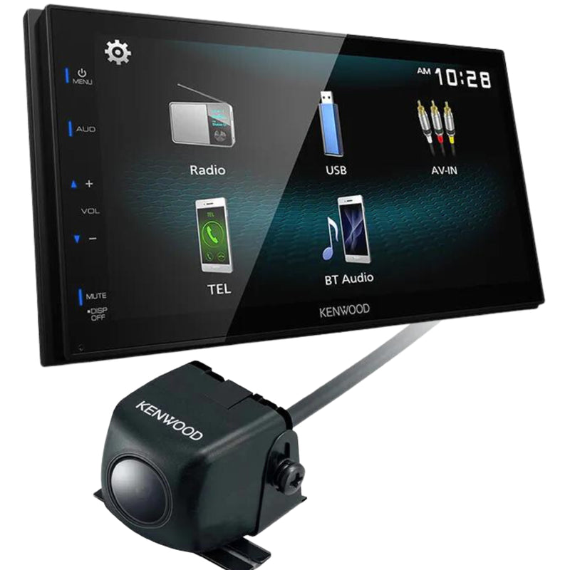 Kenwood DMX129BT Digital Multimedia Receiver & Kenwood Universal Backup Camera