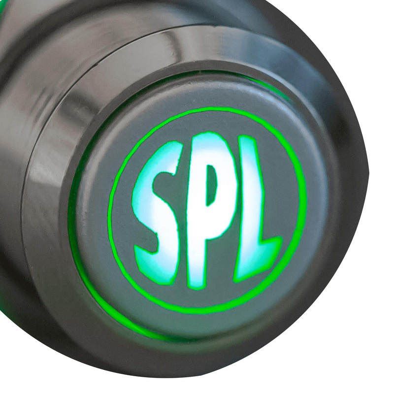 Sparked Innovations Universal Aluminum Latching SPL Pushbutton Switch w/LED SPDT