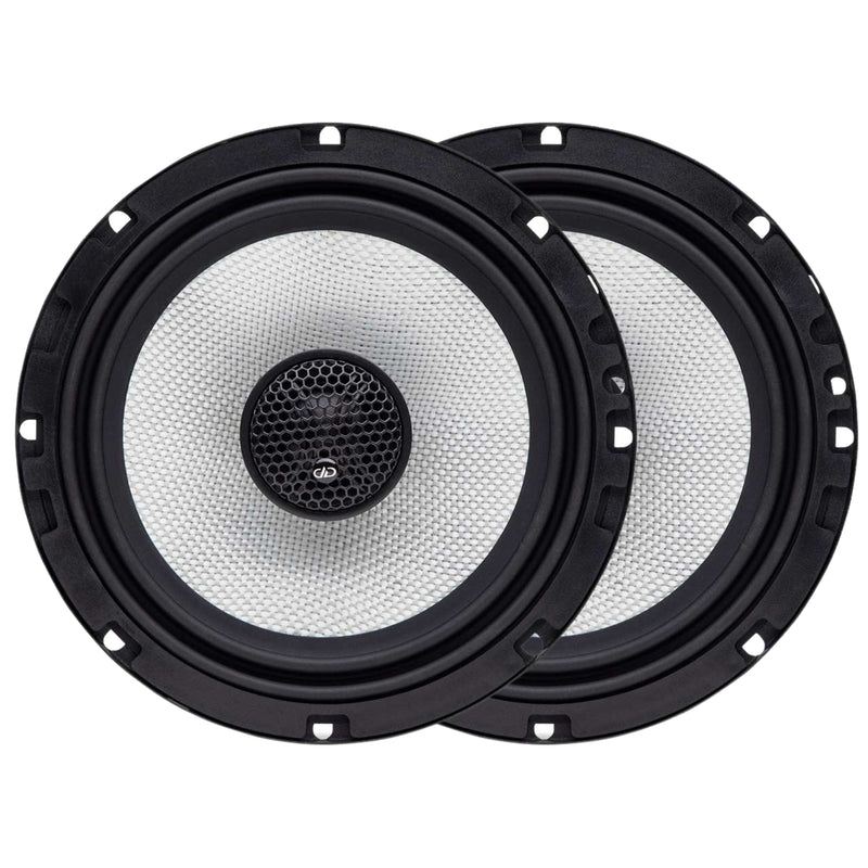 DD Audio 6.5" 3 Ohm 245W Peak/70W RMS Coaxial Speaker +Silk Dome Tweeter D-X6.5b