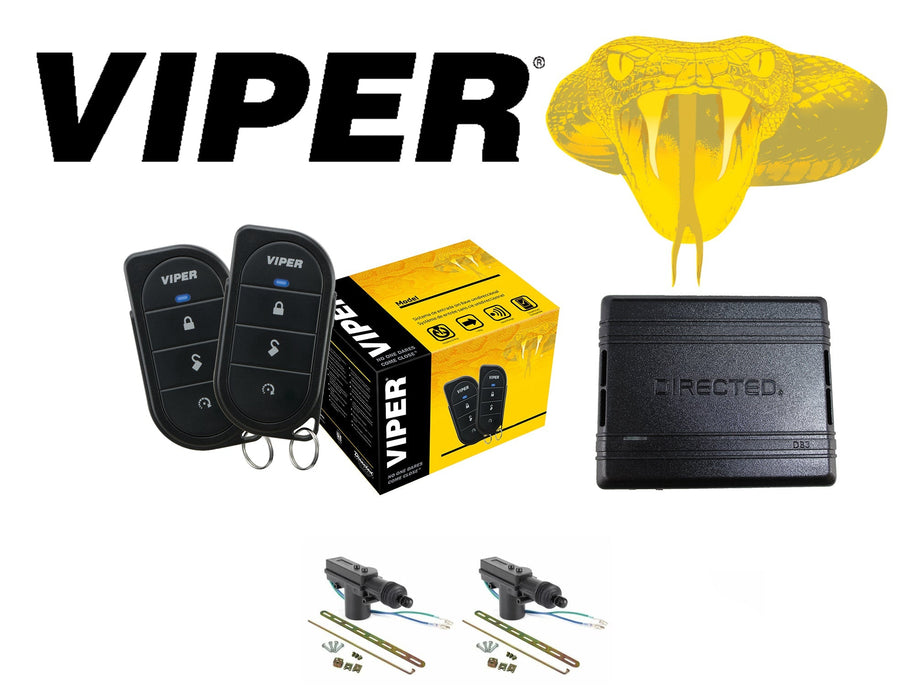 Viper 1-Way Security and Remote Start +DB3 Bypass Module +2 Door Locks 5105V