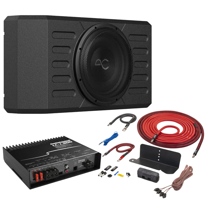 Audio Control Swing Gate Kit 12" Subwoofer Enclosure Loaded For Jeep JK/JL