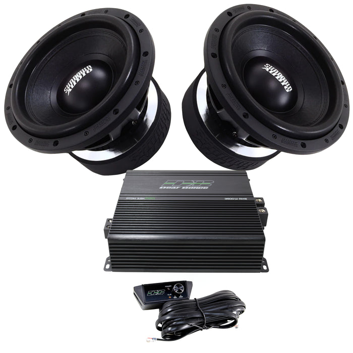 Sundown Audio U-Series v.2 12" Subwoofers w/Apocalypse ATOM 3.5K PRO Amp Combo