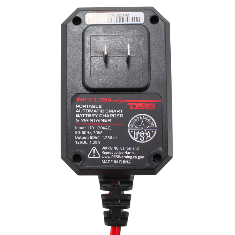 DS18 1.25A Automatic Smart Lithium AGM Battery Charger & Maintainer INF-C1.25A