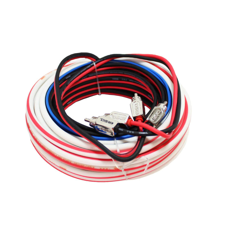 DS18 Hydro 8 GA Marine Grade Tin Copper Installation Kit for Amplifier MOFCKIT8