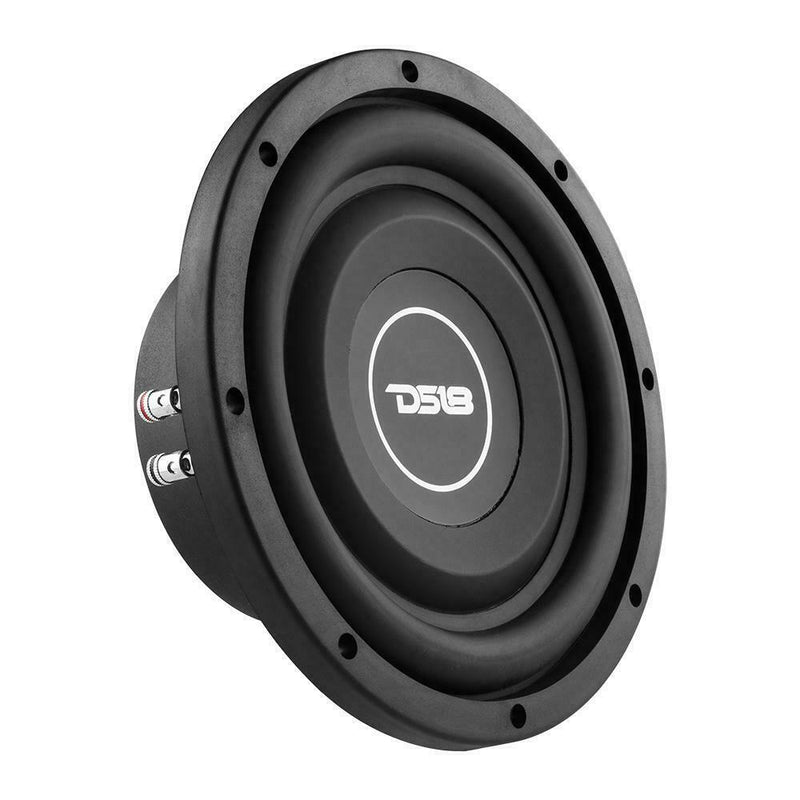 DS18 SRW8.4D 8" 300 Watt 4 + 4 Ohm Dual Voice Coil Shallow Subwoofer