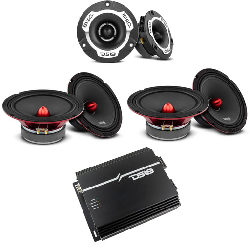 DS18 Channel Amplifier 4x Full range loud Speakers TWX1