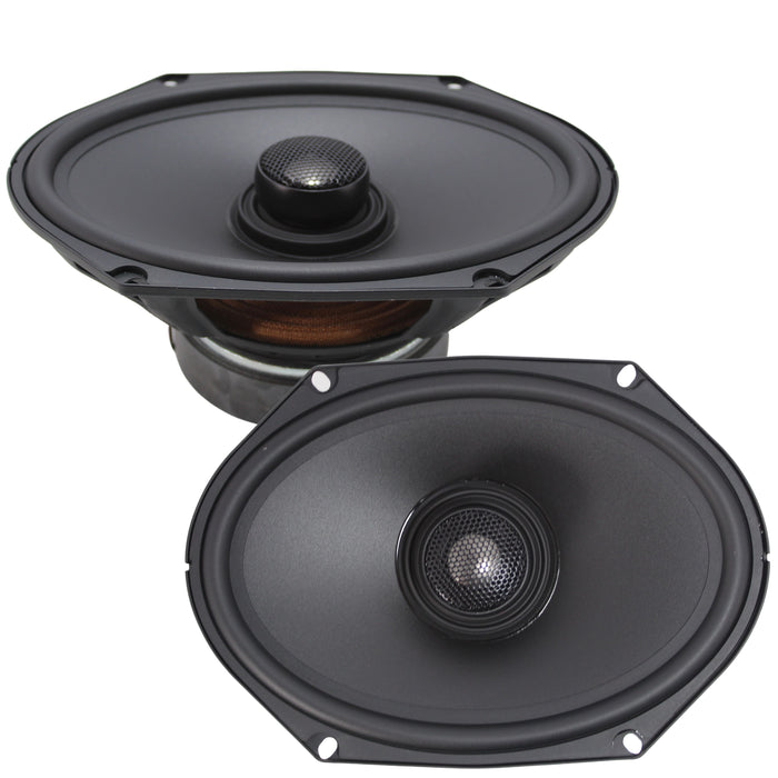 Sundown Car Audio E-Series 6x8" 180W Peak 4 Ohm 2-Way Coaxial Speakers E-68CX