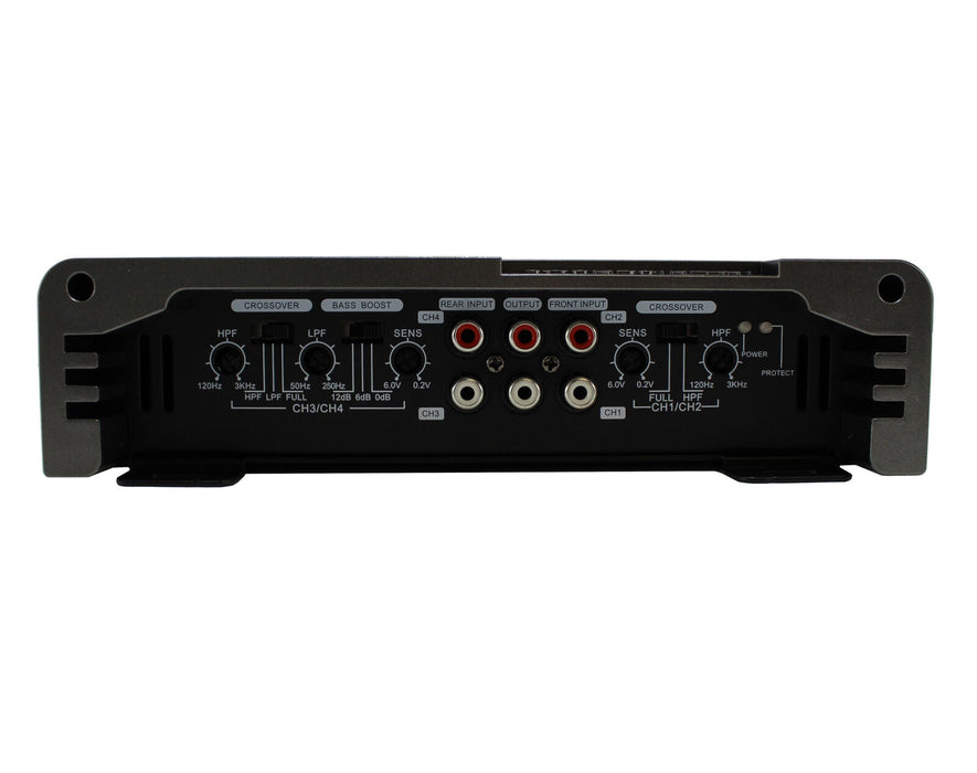AR4-1800 4 Ch Amplifier 1800W Class A/B Full Range Bass 2 Ohm Stable