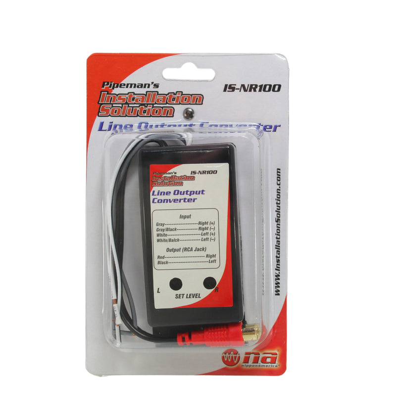 Pipeman's Installation Solutions Line 2-CH RCA Output Hi/Low Converter IS-NR100