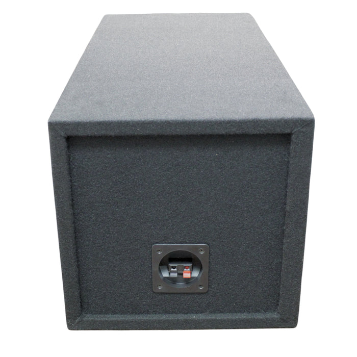 King Boxes 12" Dual Sealed Carpeted Universal Subwoofer Box D12S