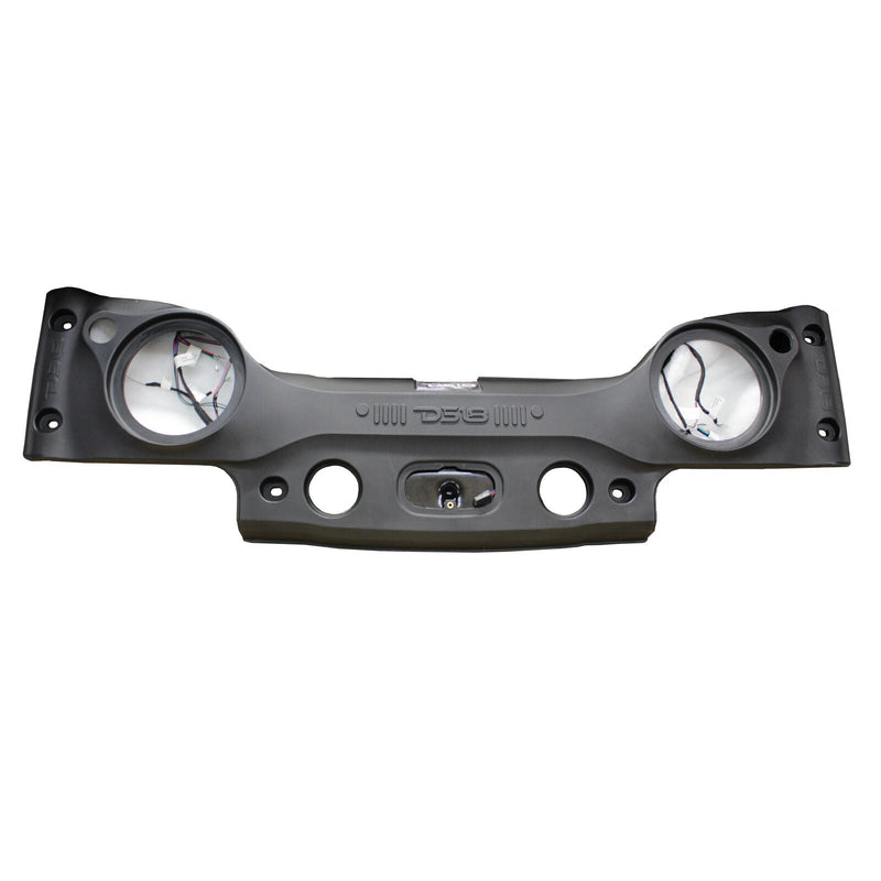 DS18 8" Jeep Overhead Sound Bar Speakers Enclosure with RGB Lights JK/JKU Black