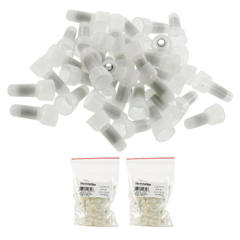 Install Bay Nylon Long Neck Crimp Cap 16-14 Gauge Wire Connector 200 Pack