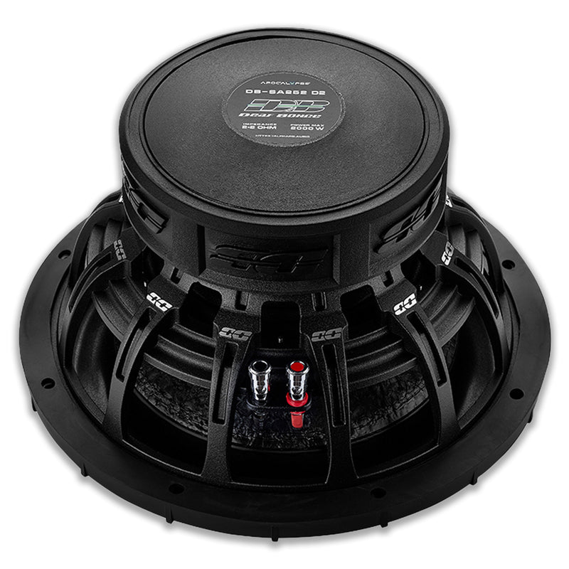 Deaf Bonce Car Audio 2x 12 Subwoofers Dual 1 Ohm SA252 & Monoblock Amplifier