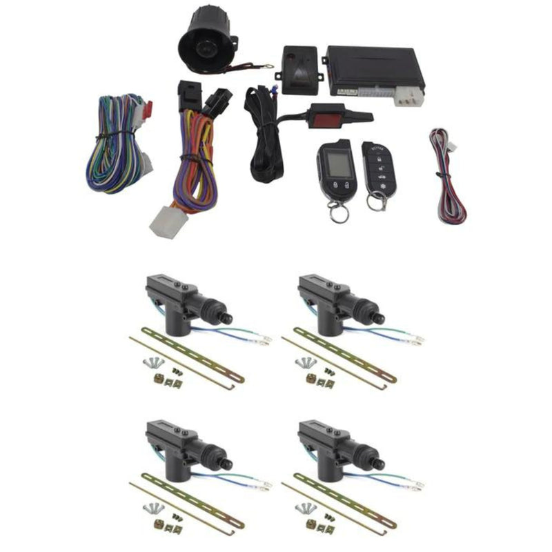 Keyless Entry Security System w/ Remote Start+ 4 Door Lock Remote Control G5.2W