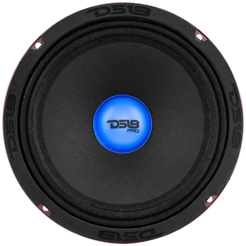 DS18 8" 4 Ohm 550W Midrange Loudspeaker w/ RGB LED Lights PRO-X8.4RGBCAP