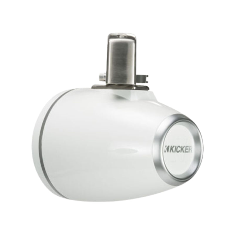 Kicker Pair of White 6.5" 195 W Marine Coaxial Tower System Speakers 45KMTC65W