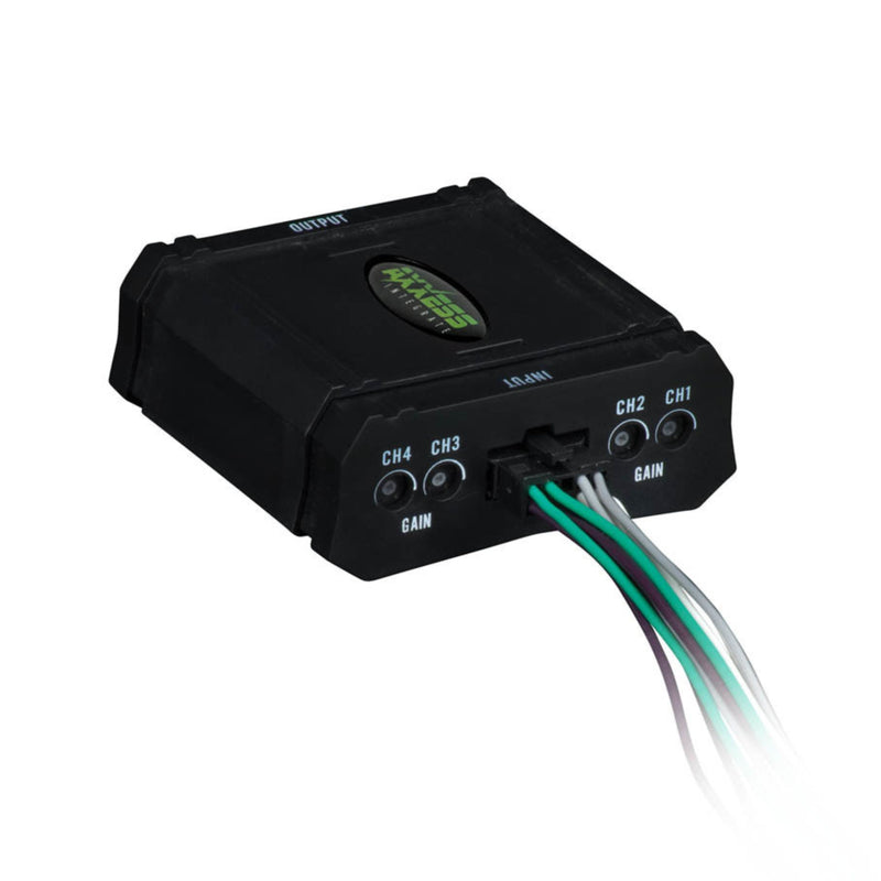 Axxess 4 Channel 80 Watt Adjustable Line Output Level Converter AXLOC4-80A
