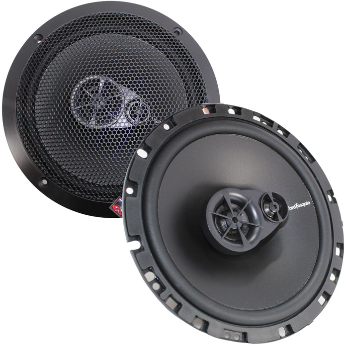 Rockford Fosgate 6.5" Full Range 3-Way Coaxial Speakers 90W Peak 4 Ohm R165X3