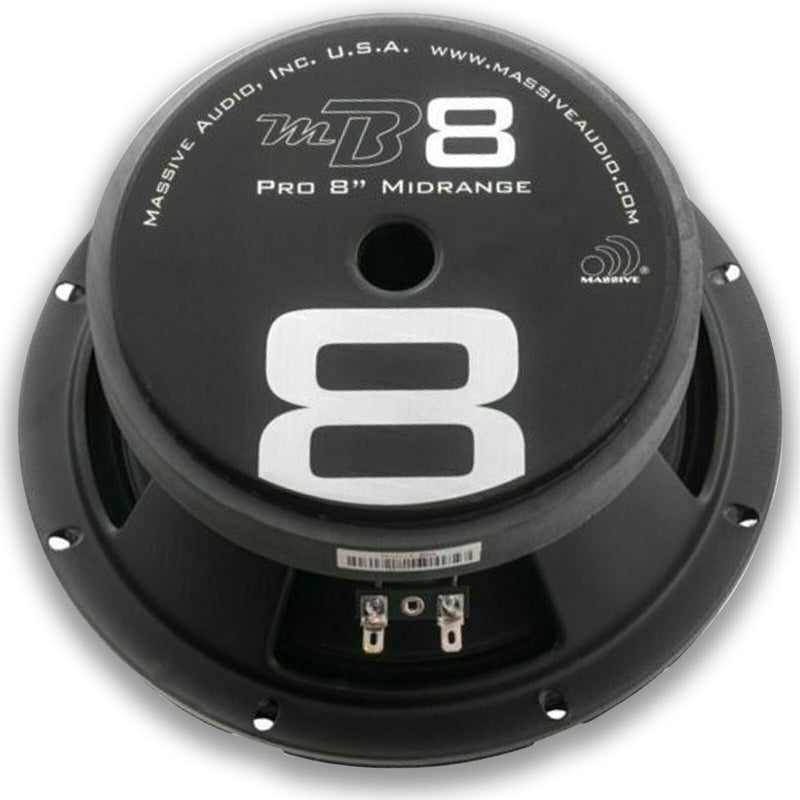 Massive Car Audio 8 Loud Speakers 1200W 8 Ohm With 4 Ch 2 Ohm Amplifier - Big Jeff Online Inc