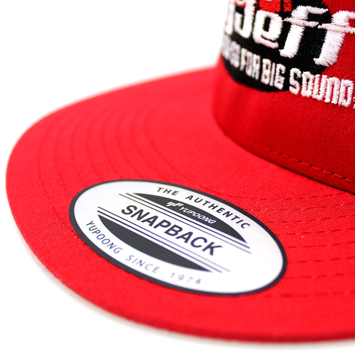 Official Big Jeff Audio Black/Red Trucker Hat with Big Jeff Audio Logo