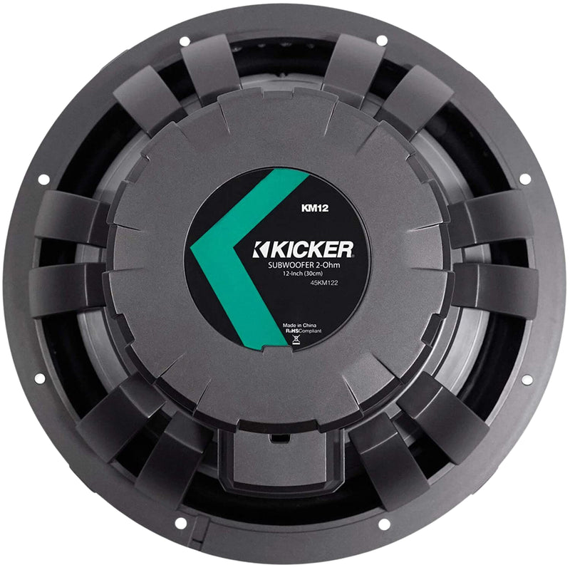 Kicker 12" Marine Powersport 4 Ohm 350 Watt Subwoofer 45KM124
