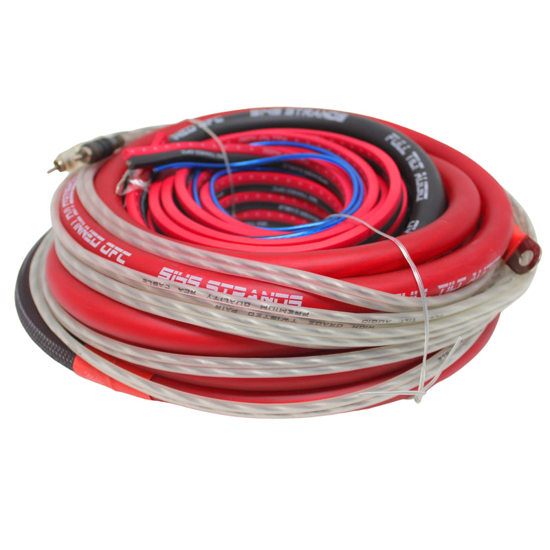 Full Tilt Audio 100% OFC 0 Gauge Red / Black Amplifier Install Kit