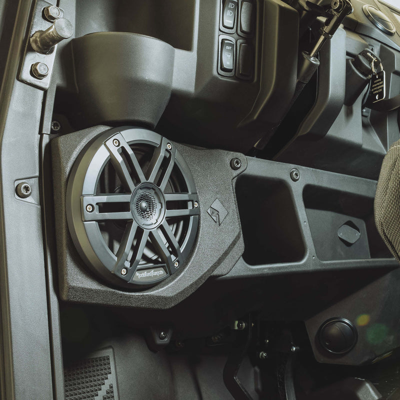 Rockford 6.5 Marine Speakers & Front/Rear Pods Dash Kit 2018+ Polaris Ranger