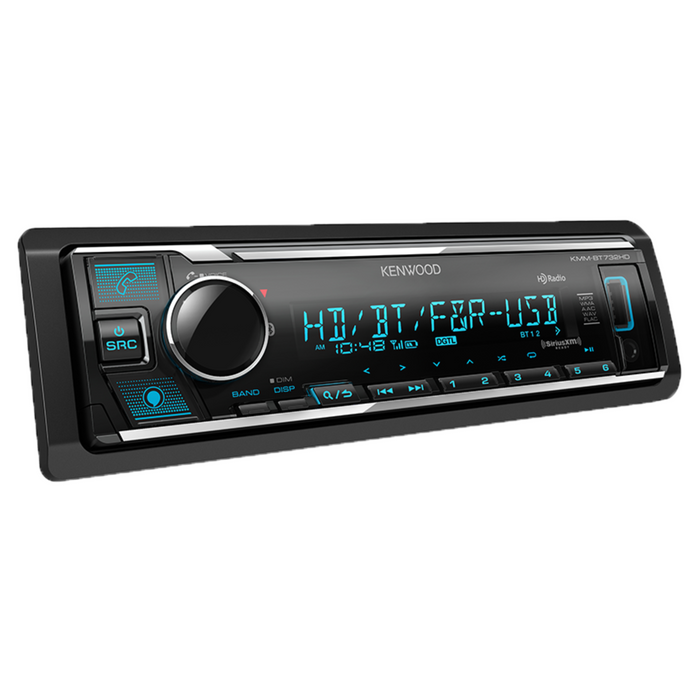 Kenwood Bluetooth Car Stereo with USB Port, AM/FM Radio, MP3 Player KMM-BT732HD