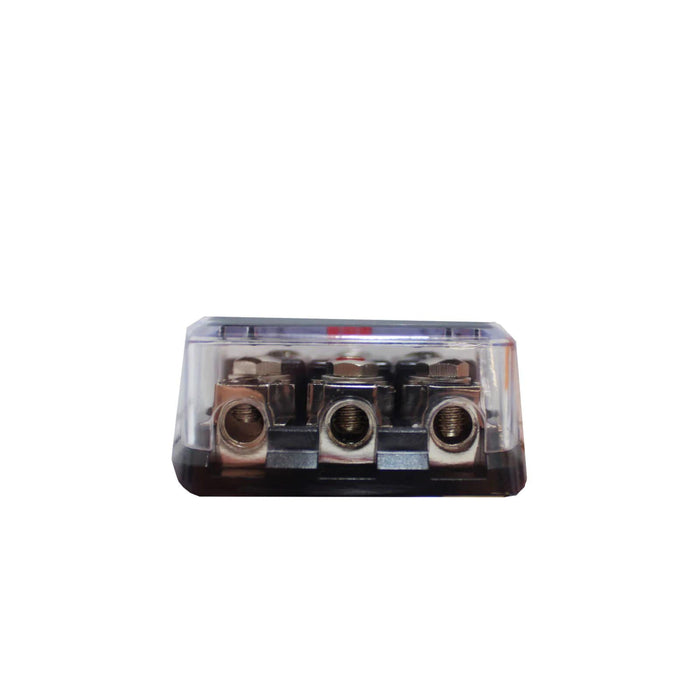 Power Ground Distribution Block ANL Fuse Holder 1x 0GA In- 3x 4GA out 3x 150A