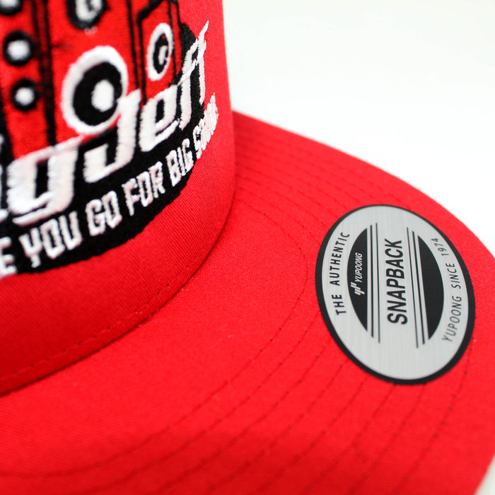 Official Big Jeff Audio Black/Red Trucker Hat with Big Jeff Audio Logo