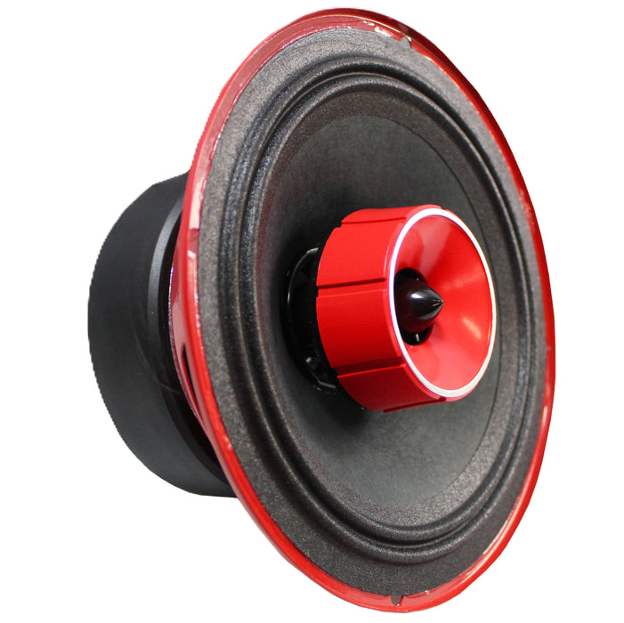 American Bass 6.5" Coaxial Full Range Speaker Hybrid 240-Watt 4 Ohm RED GF-6.5