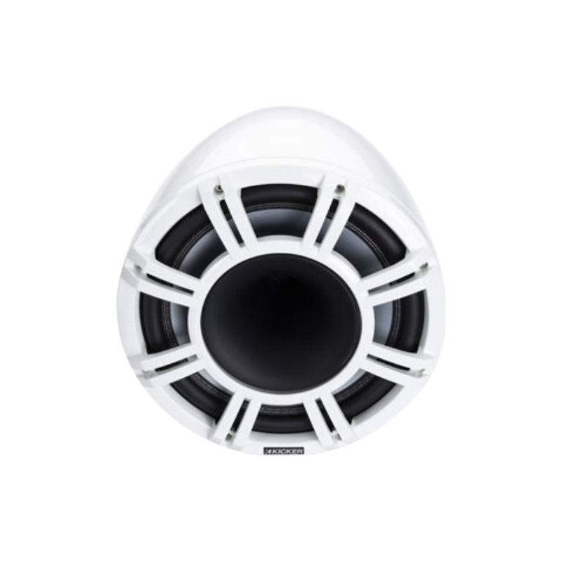 Kicker Pair of White 11" 600W HLCD Marine Wake Tower Speakers 47KMFC11W