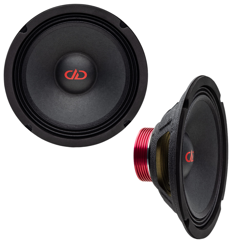 DD Audio Pair of 8" 300 Watt Peak 4 Ohm PA Midrange Neo Speakers VO-MN8