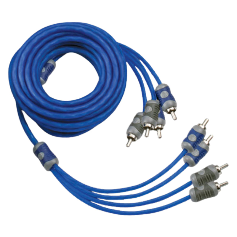 Kicker 4 Channel Silver-Tinned OFC Interconnect Cable (RCA) 13ft / 4m 46KI44