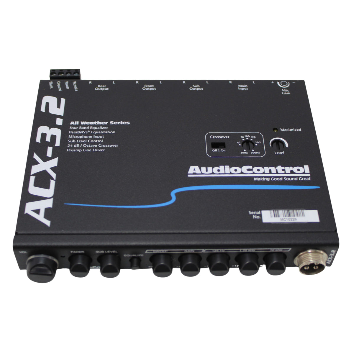 Audio Control All-Weather Equalizer and Crossover With Paging Mic