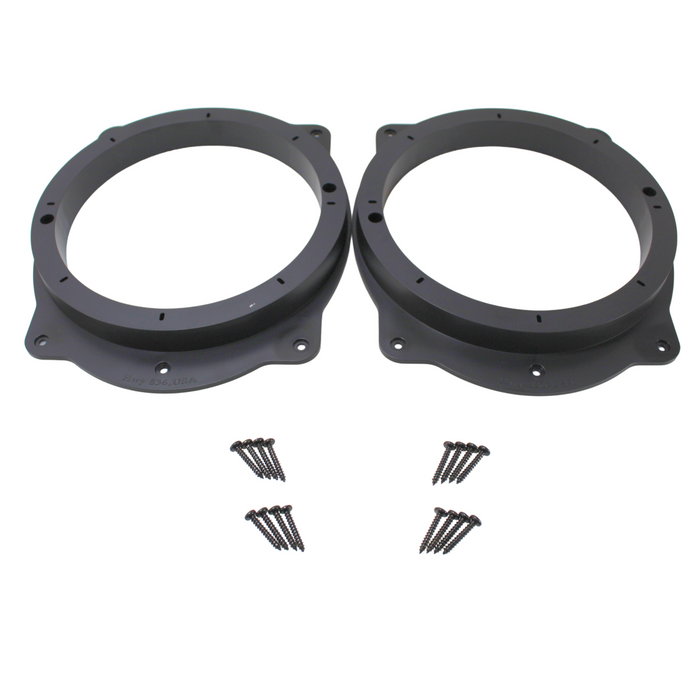 Audiopipe 6"x 9" to 8 Inch PVC Plastic Speaker Adapter Ring Pair RING-PVC-A69-8