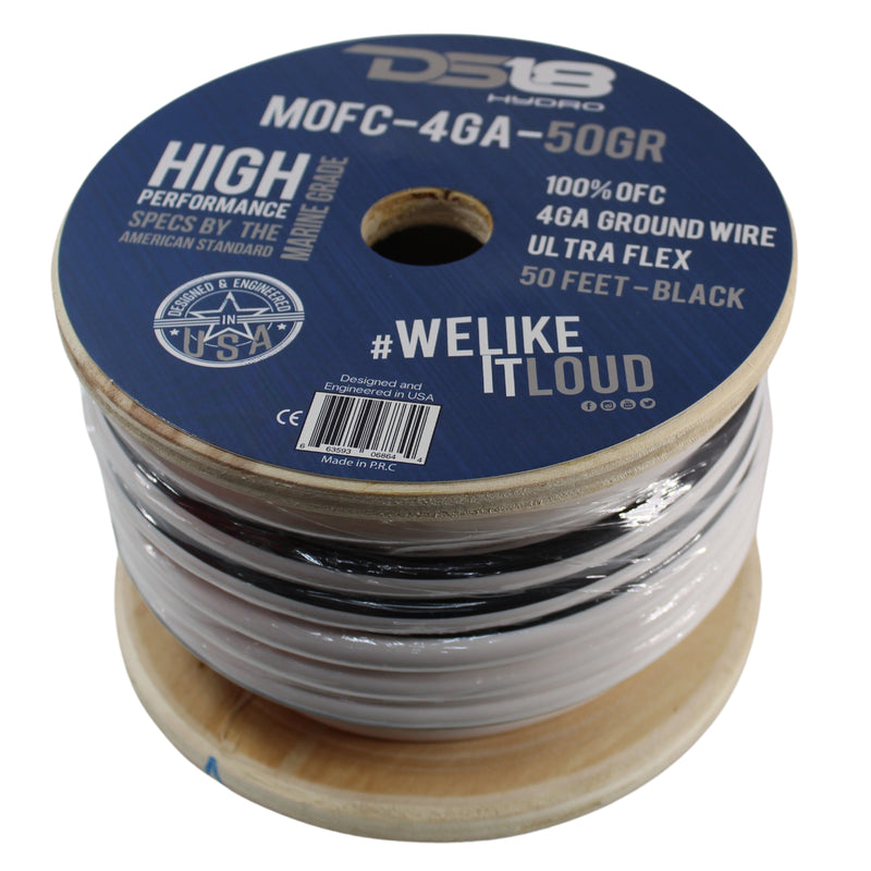 DS18 4 AWG 100% OFC Marine Power/Ground Wire Gray Lot Cut By The Foot