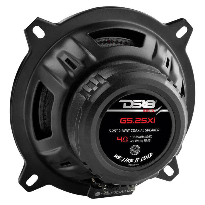 DS18 GEN-X5.25 2-Way 5.25'' Coaxial Speaker 135W Max 45W RMS Dome Tweeter 4 Ohms