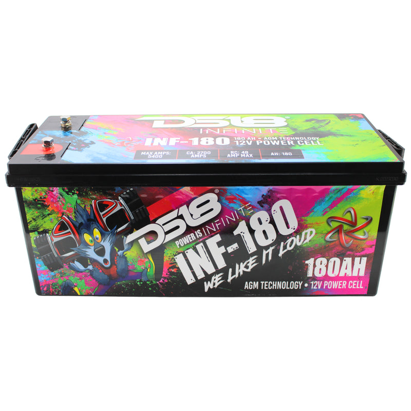 DS18 12 Volt Battery INFINITE 180AH 5000 Watt AGM Power Cell INF-180