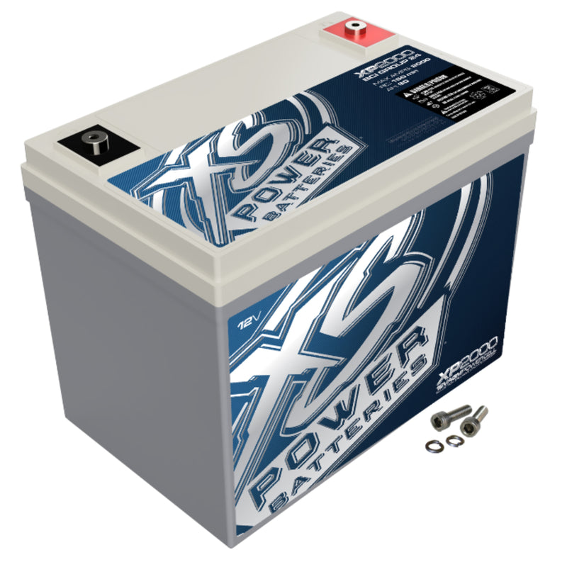 XS Power 12 Volts BCI Group 24 80 Amp Hours AGM Secondary Battery XP2000
