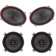 DS18 Pair of EXL-SQ 6x9" + Pair of EXL-SQ 5.25" Speakers Combo 1800 Watts - Big Jeff Online Inc
