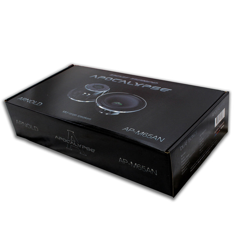 Deaf Bonce Car Audio 2x 6.5" Midrange Speakers 4 Ohm AP-M65AN & 4 CH Amp Package