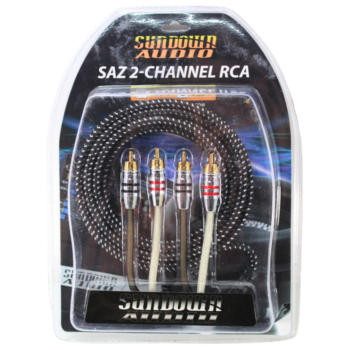 Sundown Audio 2 Channel SAZ RCA Interconnect Cables 1.5ft - 25ft
