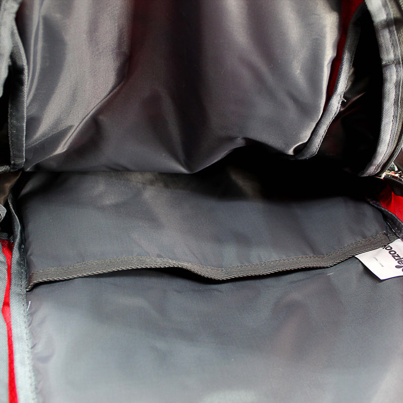 Official Big Jeff Audio Red/Gray Laptop 20" Commuter Backpack with Logo